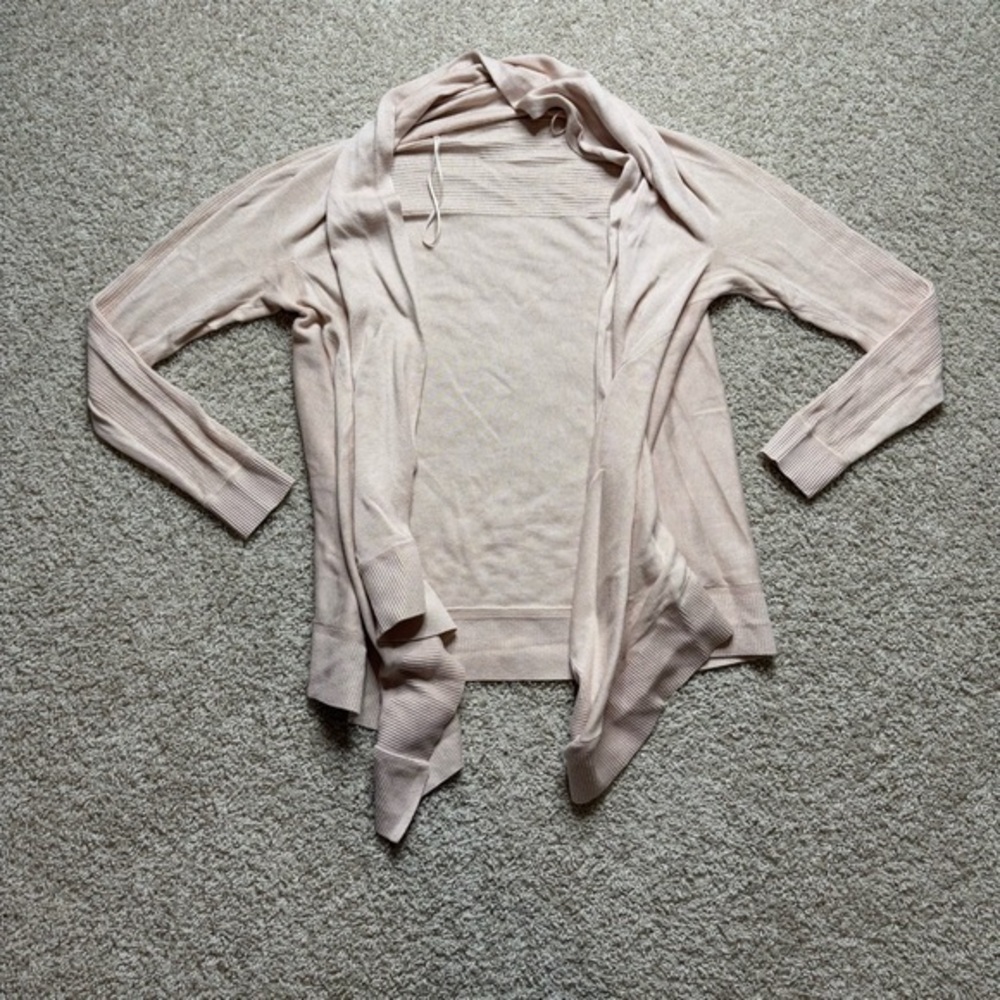 lululemon athletica Light Blush Open Front Cardigan